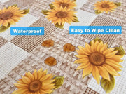 Indoor Outdoor Patio Premium Vinyl Rectangular Tablecloth, Flannel Backing, Spill Proof Wipeable Cover for Dining Table, Sunflowers Pattern, for Tables up to 60 X 84 Inch 

Protect Your Outdoor Dining Table with Our Sunflowers Tablecloth - Spill Proof and Wipeable, Fits up to 60 x 84 Inch Tables  AliExpress Lacatang Shop 