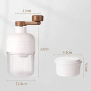 Hand-Operated Portable Manual Ice Crusher for Shaved Ice and Milkshakes