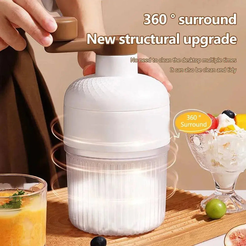 Hand-Operated Portable Manual Ice Crusher for Shaved Ice and Milkshakes Handheld Manual Ice Crusher for Shaved Ice & Milkshakes - Portable  AliExpress Lacatang Shop 