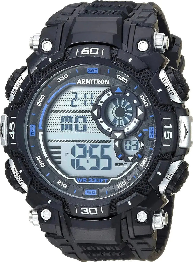 Sport Men's Digital Chronograph Watch with Resin Strap, Model 40/8397