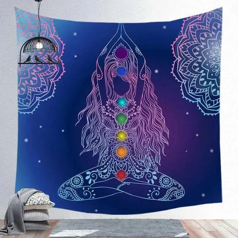 Spiritual Screen Hanging Tapestry Yoga Place Spiritual Yoga Tapestry - Hanging Screen Décor for Meditation Space  Aliexpress Lacatang Shop 