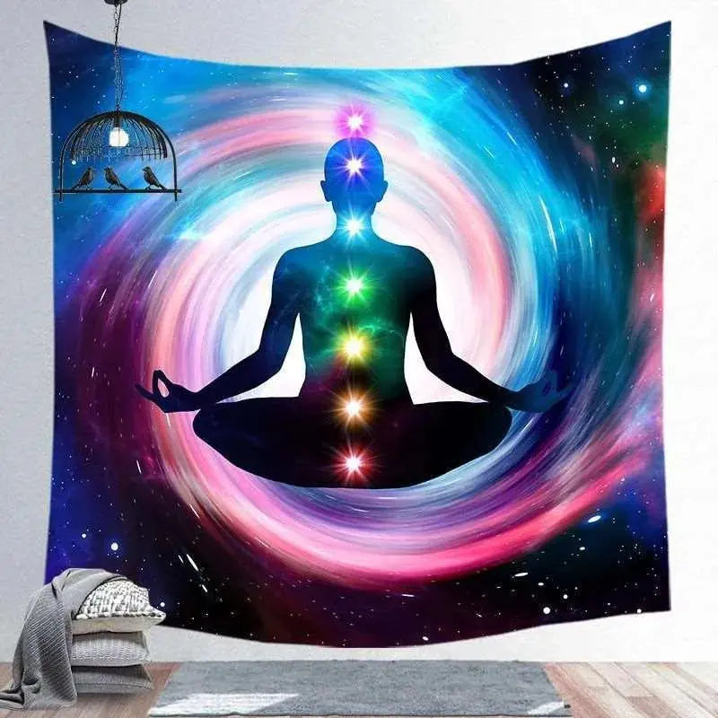 Spiritual Screen Hanging Tapestry Yoga Place Spiritual Yoga Tapestry - Hanging Screen Décor for Meditation Space  Aliexpress Lacatang Shop 