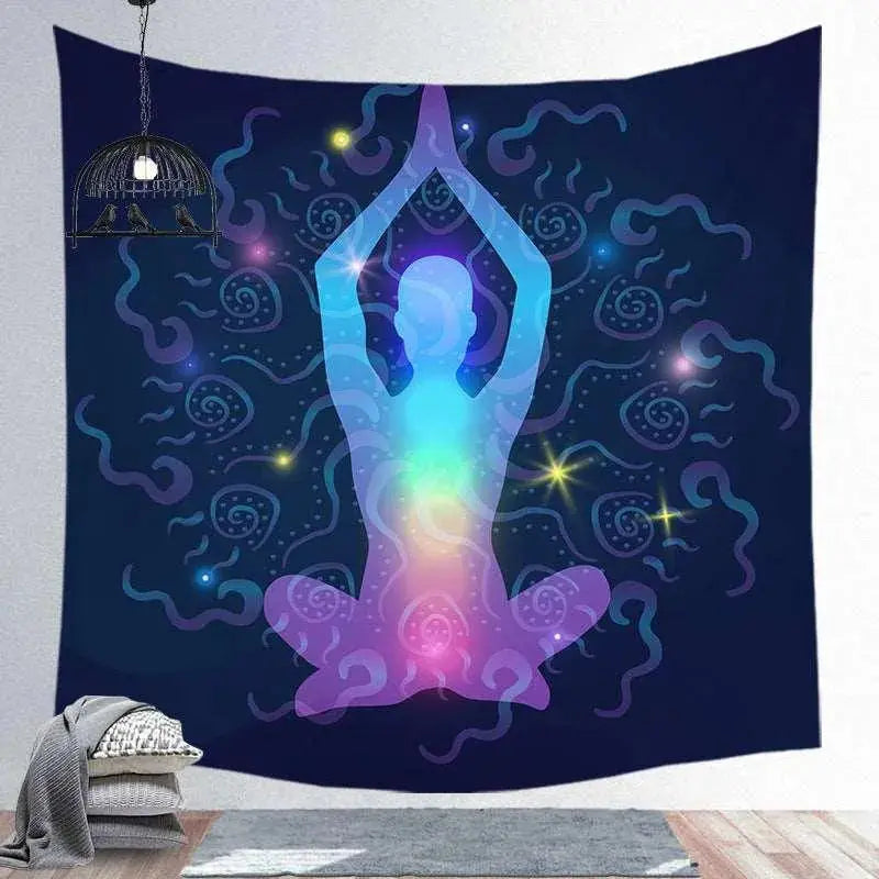 Spiritual Screen Hanging Tapestry Yoga Place Spiritual Yoga Tapestry - Hanging Screen Décor for Meditation Space  Aliexpress Lacatang Shop 