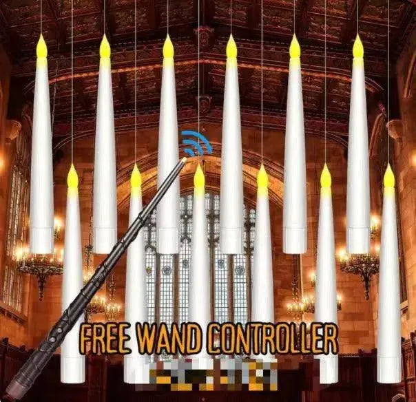Flameless Candles With Magic Wand Remote Flickering Warm Light Floating Candles For Home Decor 
Effortlessly Illuminate Your Home with Magic Wand Flameless Candles - Streamlined Design and Flickering Warm Light  Aliexpress Lacatang Shop 