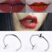Ladies Personality Non - porous Lip Ring Medical Titanium Steel Oral Perforation Prosthetic Hoop Nasal Septum Accessories Gift2021 - Lacatang Shop
