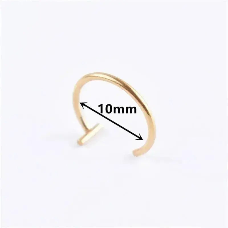 Ladies Personality Non - porous Lip Ring Medical Titanium Steel Oral Perforation Prosthetic Hoop Nasal Septum Accessories Gift2021 - Lacatang Shop