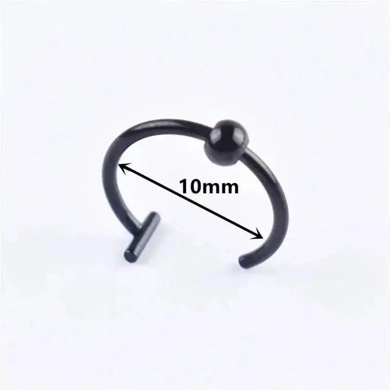 Ladies Personality Non - porous Lip Ring Medical Titanium Steel Oral Perforation Prosthetic Hoop Nasal Septum Accessories Gift2021 - Lacatang Shop