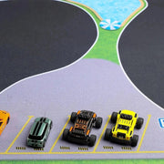 Large 160x90cm Portable Turbo Racing Track Mat for 1:76 RC Mini Cars - DIY - Friendly and High Grip Surface - Lacatang Shop