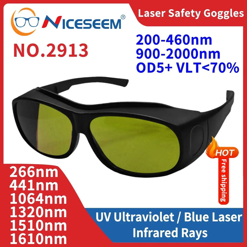 Laser Pointer Protective Glasses Industrial Safety Lenses UV IPI IR IPL FPV Protector Welding Protection X Ray Radiation Goggles - Lacatang Shop