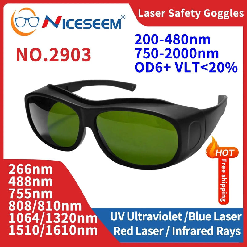 Laser Pointer Protective Glasses Industrial Safety Lenses UV IPI IR IPL FPV Protector Welding Protection X Ray Radiation Goggles - Lacatang Shop