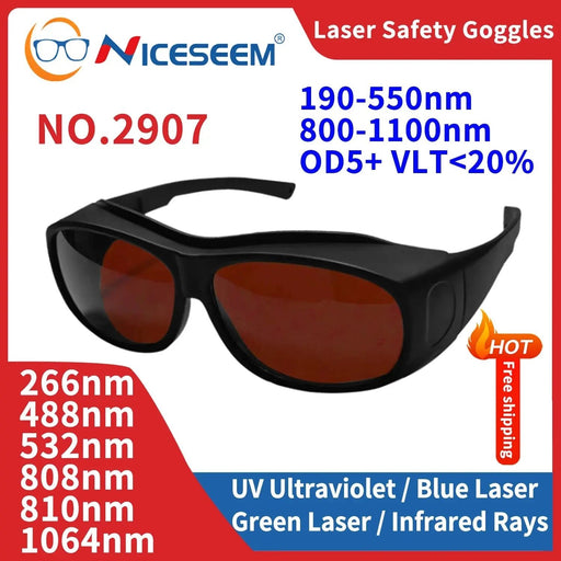 Laser Pointer Protective Glasses Industrial Safety Lenses UV IPI IR IPL FPV Protector Welding Protection X Ray Radiation Goggles - Lacatang Shop