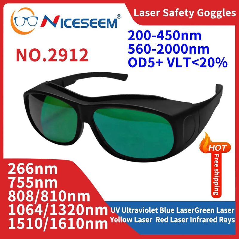 Laser Pointer Protective Glasses Industrial Safety Lenses UV IPI IR IPL FPV Protector Welding Protection X Ray Radiation Goggles - Lacatang Shop