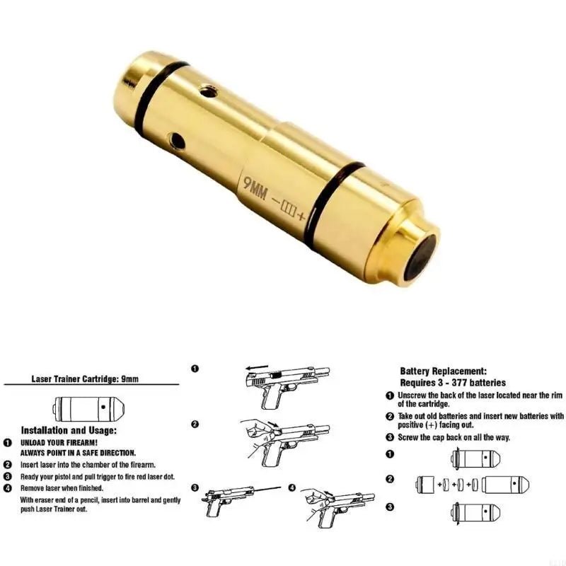 Lasers Training Cartridge for Dry Aiming Calibration - Bore Sight - Lacatang Shop