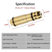 Lasers Training Cartridge for Dry Aiming Calibration - Bore Sight - Lacatang Shop