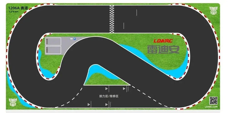 LDARC Mini RC Car Racing Track Mat - Portable PK Mesh Cloth Accessory for 1/76, 1/64, and 1/58 Scale Vehicles (160*90cm & 120*60cm) - Lacatang Shop