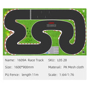 LDARC Mini RC Car Racing Track Mat - Portable PK Mesh Cloth Accessory for 1/76, 1/64, and 1/58 Scale Vehicles (160*90cm & 120*60cm) - Lacatang Shop