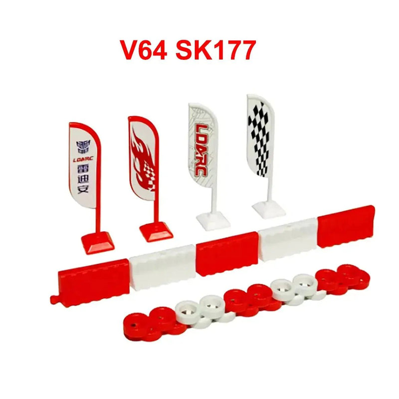 LDARC V64 1/64 Scale Mini RC Car Racing Track with PU Fencing - 6m/11m/16m RTR247 Carrying Bag for CT01 Transmitter - Lacatang Shop