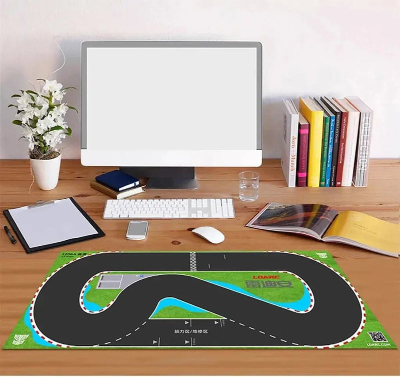 LDARC V64 Mini RC Car Racing Track Mat - Available in 2400mm x 1200mm, 1600mm x 900mm, and 1200mm x 600mm Sizes - Lacatang Shop