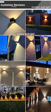 Led Outdoor Wall Light Waterproof Porch Garden Lighting 6W 12W Indoor Wall Lamp Decor Bedroom Living Room Corridor Stairs Lamps - Lacatang Shop