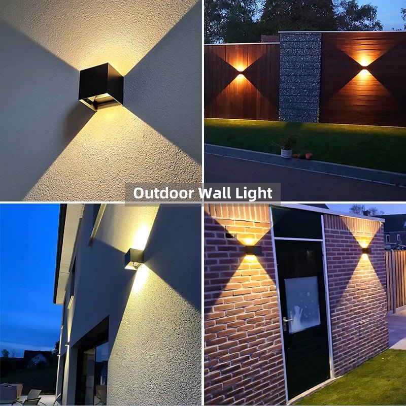 Led Outdoor Wall Light Waterproof Porch Garden Lighting 6W 12W Indoor Wall Lamp Decor Bedroom Living Room Corridor Stairs Lamps - Lacatang Shop