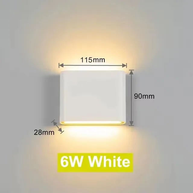 LED Outdoor Waterproof IP65 Wall Light Porch Garden Wall Lamp & Indoor Home Decor Bedroom Living Room Decoration Lighting Lamp - Lacatang Shop