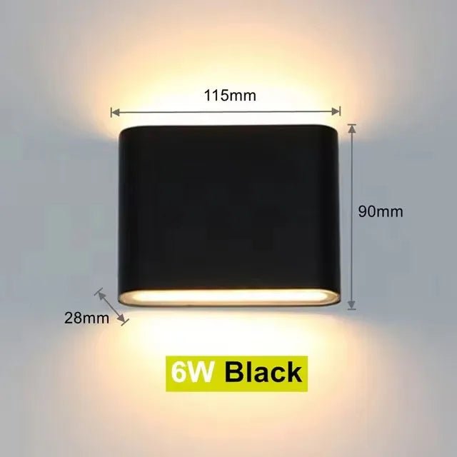 LED Outdoor Waterproof IP65 Wall Light Porch Garden Wall Lamp & Indoor Home Decor Bedroom Living Room Decoration Lighting Lamp - Lacatang Shop