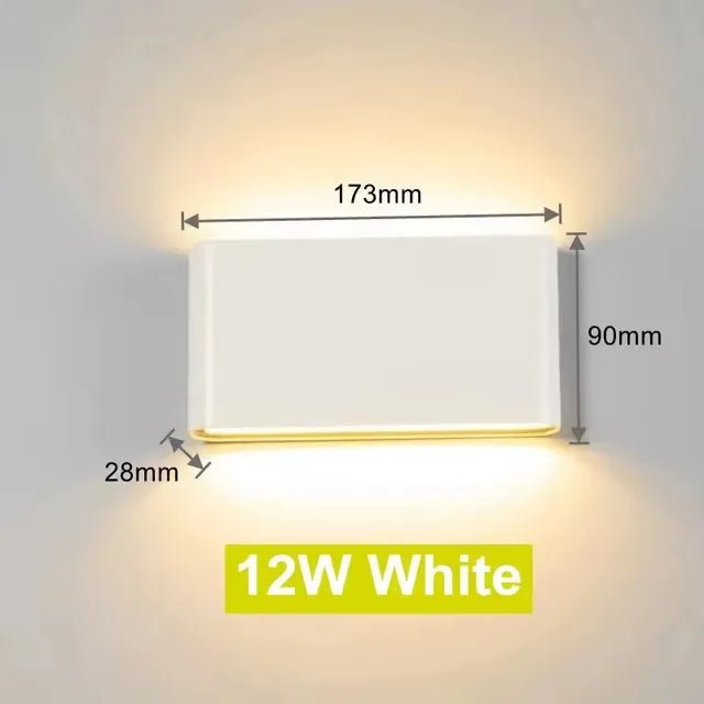 LED Outdoor Waterproof IP65 Wall Light Porch Garden Wall Lamp & Indoor Home Decor Bedroom Living Room Decoration Lighting Lamp - Lacatang Shop