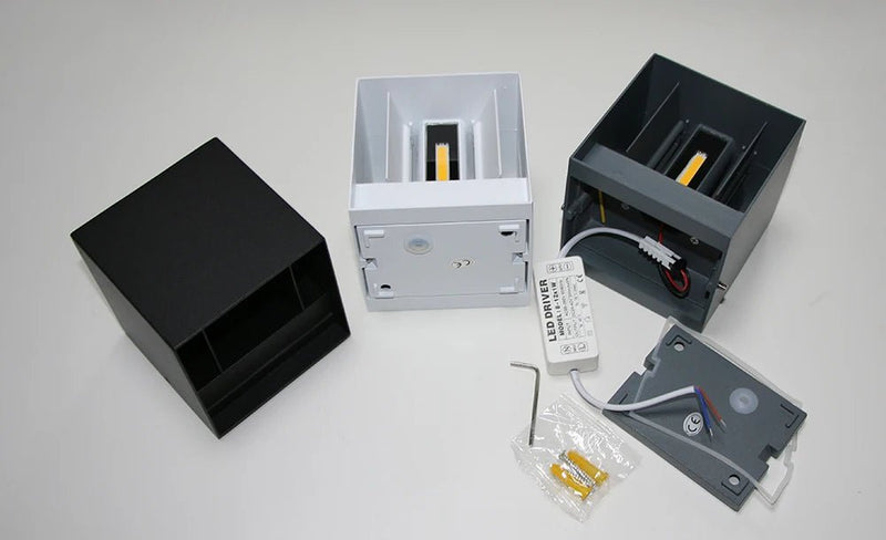 Led Wall Lamp Outdoor Indoor Waterproof IP 65 Surface Mounted Modern Simple LED Up and Down Wall Light Porch Garden 12W AC85 - 265 - Lacatang Shop