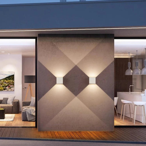 Led Wall Lamp Outdoor Indoor Waterproof IP 65 Surface Mounted Modern Simple LED Up and Down Wall Light Porch Garden 12W AC85 - 265 - Lacatang Shop