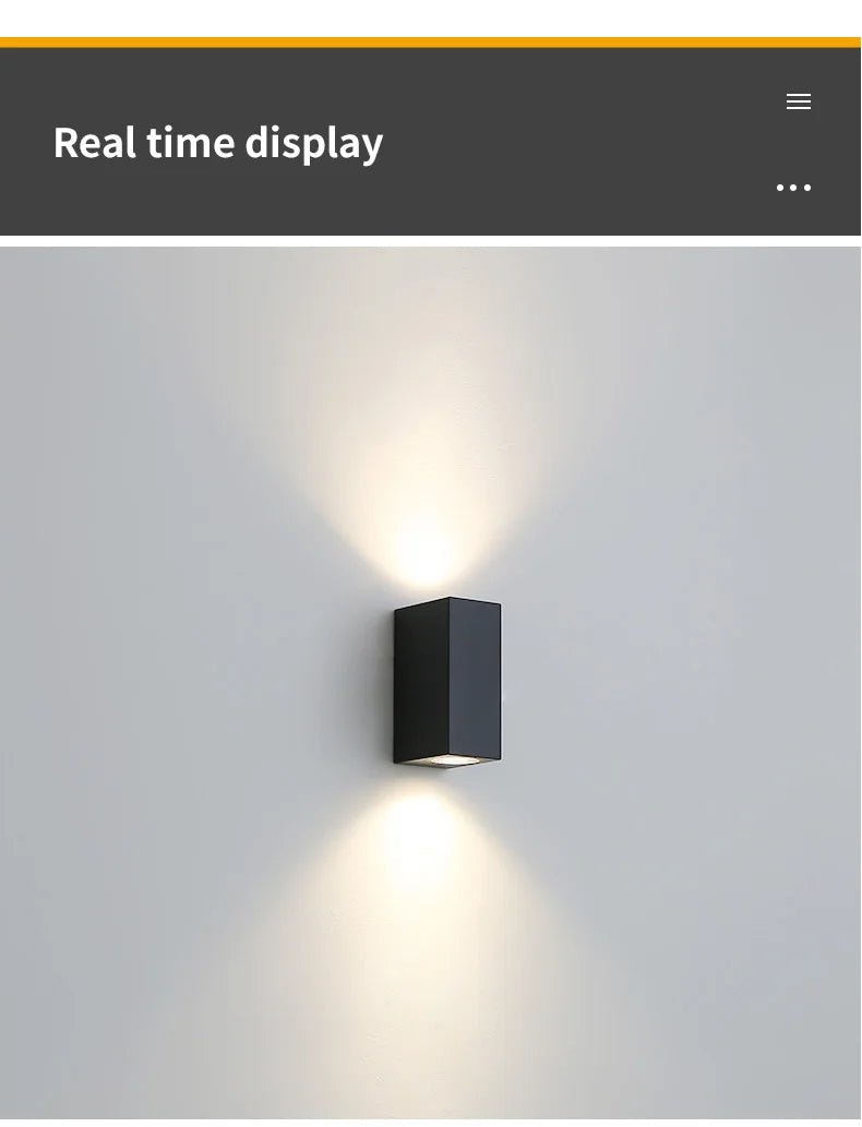 Led Wall Lamp Outdoor Waterproof IP65 Up Down GU10 AC85 - 265V Lighting Garden Decoration Wall Lights for Indoor Lighting - Lacatang Shop