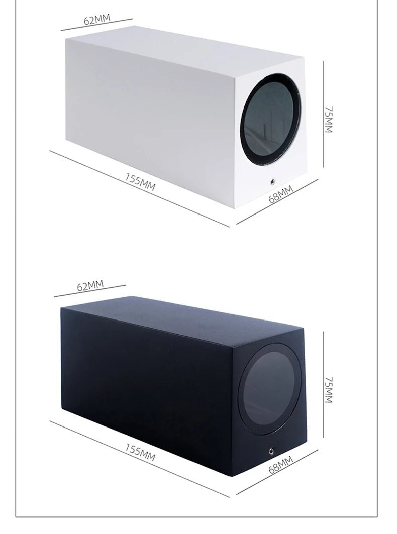 Led Wall Lamp Outdoor Waterproof IP65 Up Down GU10 AC85 - 265V Lighting Garden Decoration Wall Lights for Indoor Lighting - Lacatang Shop