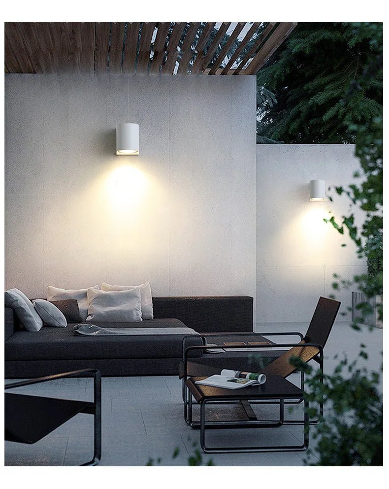 Led Wall Lamp Outdoor Waterproof IP65 Up Down GU10 AC85 - 265V Lighting Garden Decoration Wall Lights for Indoor Lighting - Lacatang Shop