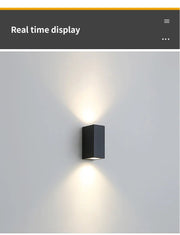 Led Wall Lamp Outdoor Waterproof IP65 Up Down GU10 AC85 - 265V Lighting Garden Decoration Wall Lights for Indoor Lighting - Lacatang Shop