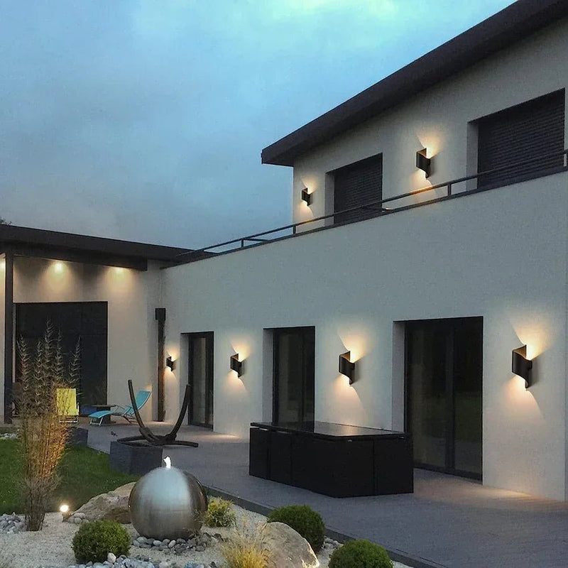 LED Wall Light Indoor Outdoor 10W IP65 Waterproof Outdoor Wall Lights Up Down Decorative Wall Lamp for Garden Balcony Porch - Lacatang Shop