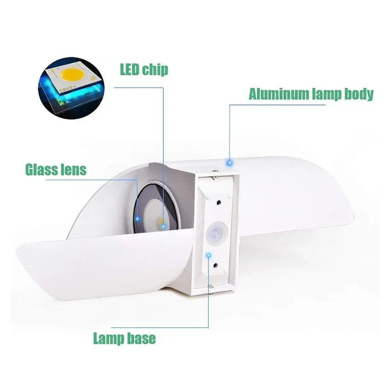 LED Wall Light Indoor Outdoor 10W IP65 Waterproof Outdoor Wall Lights Up Down Decorative Wall Lamp for Garden Balcony Porch - Lacatang Shop