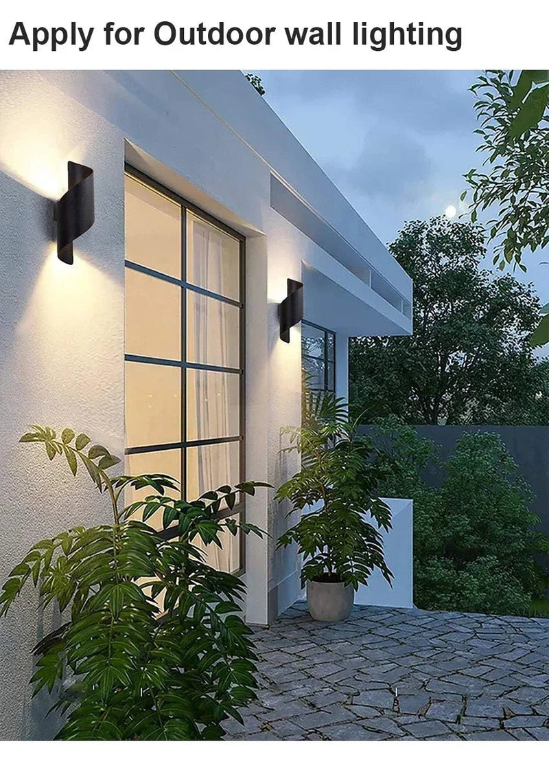 LED Wall Light Indoor Outdoor 10W IP65 Waterproof Outdoor Wall Lights Up Down Decorative Wall Lamp for Garden Balcony Porch - Lacatang Shop