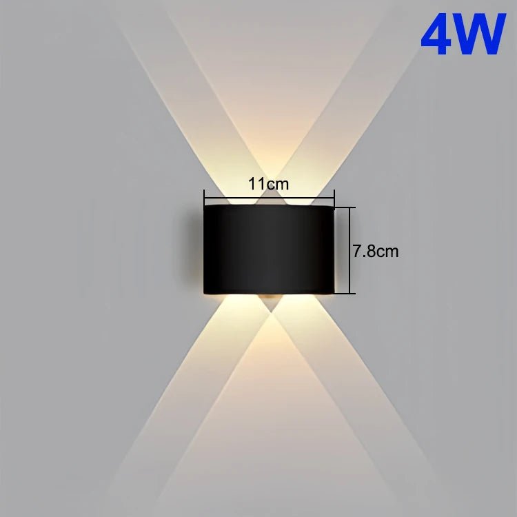 LED Wall Light Waterproof IP65 Outdoor Wall Lamp Garden Porch Light Decor Garden Yard Bathroom Bedroom Living Room AC85 - 265V - Lacatang Shop