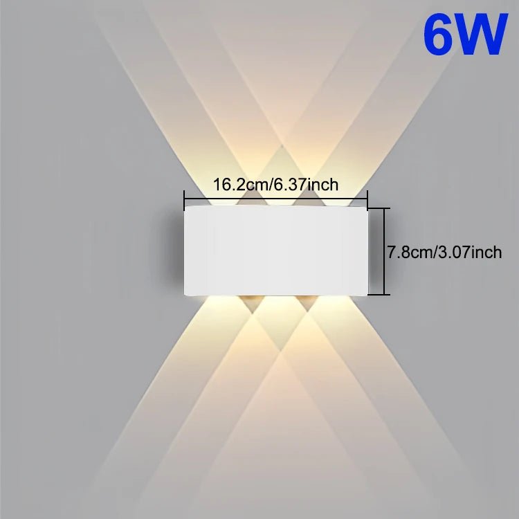 LED Wall Light Waterproof IP65 Outdoor Wall Lamp Garden Porch Light Decor Garden Yard Bathroom Bedroom Living Room AC85 - 265V - Lacatang Shop