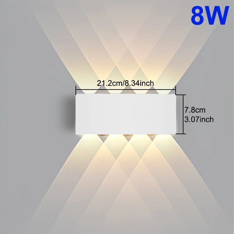 LED Wall Light Waterproof IP65 Outdoor Wall Lamp Garden Porch Light Decor Garden Yard Bathroom Bedroom Living Room AC85 - 265V - Lacatang Shop