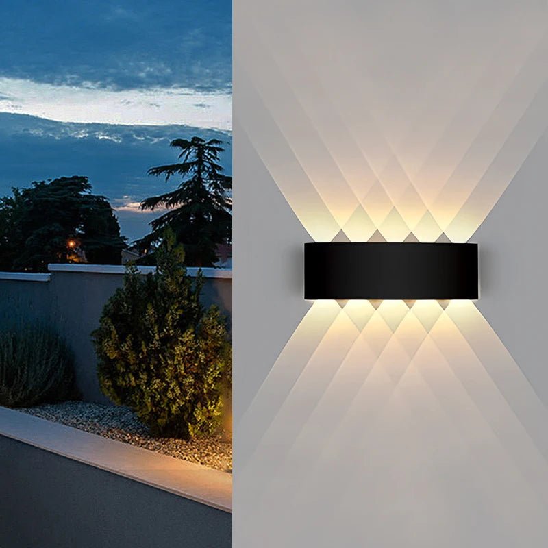 LED Wall Light Waterproof IP65 Outdoor Wall Lamp Garden Porch Light Decor Garden Yard Bathroom Bedroom Living Room AC85 - 265V - Lacatang Shop