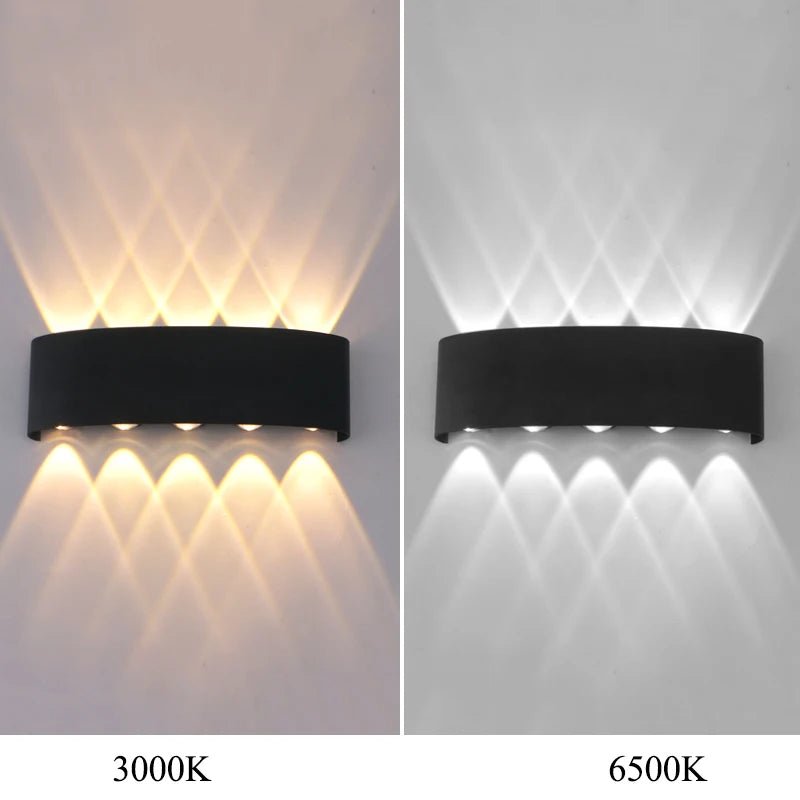 LED Wall Light Waterproof IP65 Outdoor Wall Lamp Garden Porch Light Decor Garden Yard Bathroom Bedroom Living Room AC85 - 265V - Lacatang Shop