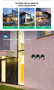 LED Wall Lihgt Aluminium Indoor Outdoor AC85 - 265V Waterproof Led Lights Wall Lights Wall Decor For Home Panels Corridor Lighting - Lacatang Shop