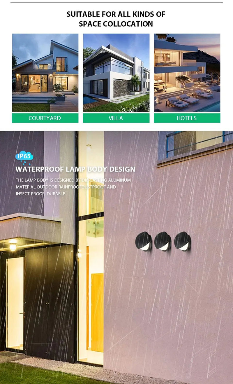 LED Wall Lihgt Aluminium Indoor Outdoor AC85 - 265V Waterproof Led Lights Wall Lights Wall Decor For Home Panels Corridor Lighting - Lacatang Shop