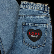 LOVE Myself Embroidered Patches Black - Lacatang Shop