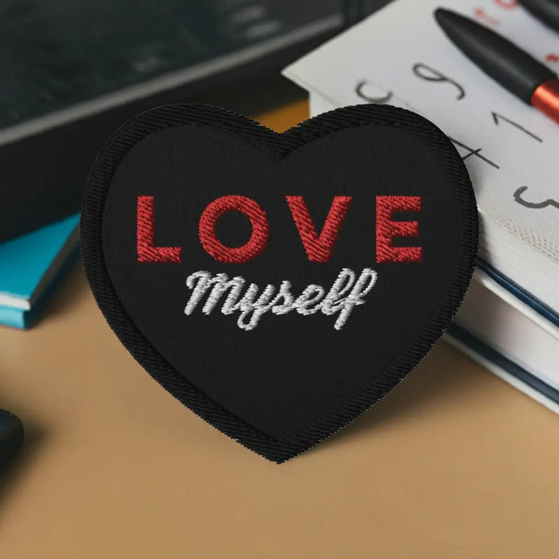 LOVE Myself Embroidered Patches Black - Lacatang Shop