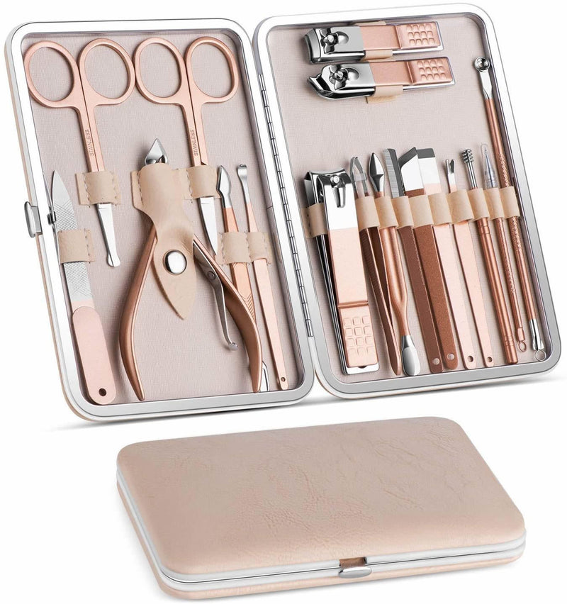 Lovely Lady 18-in-1 Manicure & Pedicure Tool Set - Top Quality