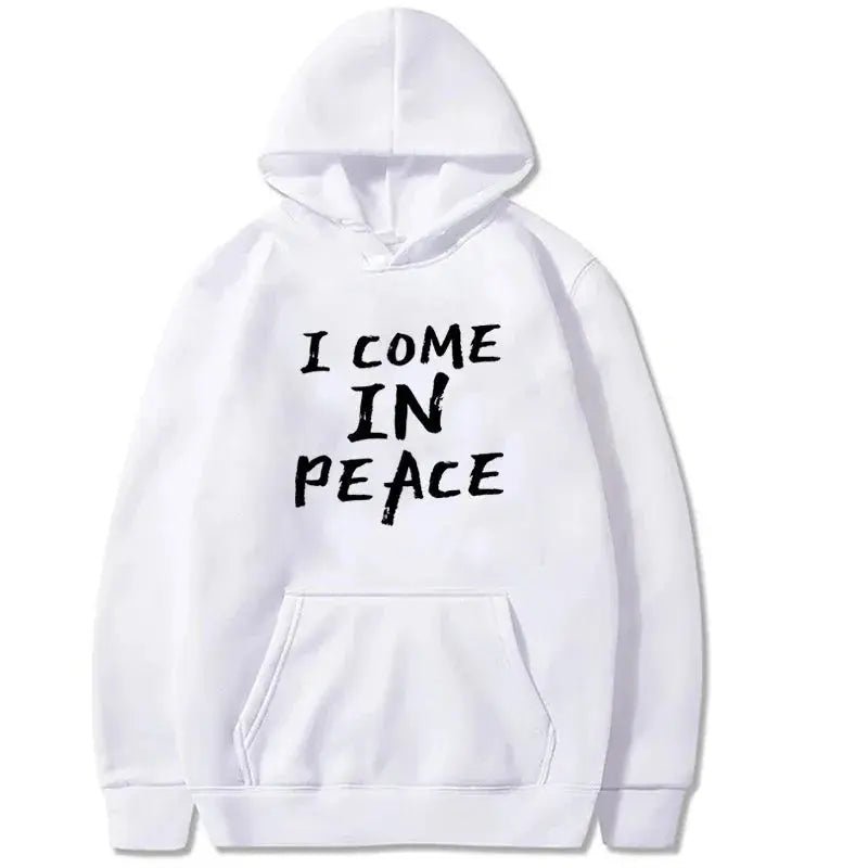 Lovers Sweet Autumn Pullover Hoodie I Come in Peace I'm Peace Funny Couples Matching Hoodies Letter Print Classic Sweatshirts - Lacatang Shop