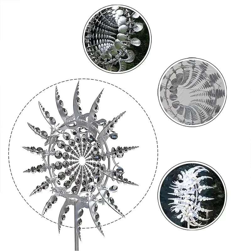 Magical Metal Windmill 3D Kinetic Sculpture - Lacatang Shop