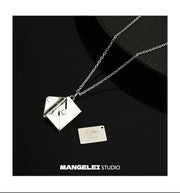 Mangley Is Bored Wearing a Secret! With Magnetic Force Can Open a Letter! Necklace - Lacatang Shop
