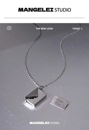 Mangley Is Bored Wearing a Secret! With Magnetic Force Can Open a Letter! Necklace - Lacatang Shop